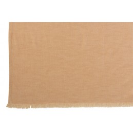 Plaid aus Baumwolle orange/beige (130x170cm)