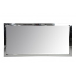 Schicker Design Wandspiegel Garderobenspiegel silber L (180x4x90cm)