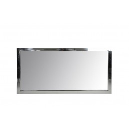 Schicker Design Wandspiegel Garderobenspiegel silber M (130x4x70cm)