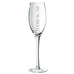 Sektglas Champagnerglas silber (5x8x25cm)