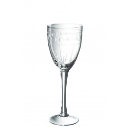 Weinglas Punktemuster transparent S (7