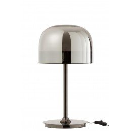 Elegante Moderne Tischlampe aus Glas silber (24x24x44