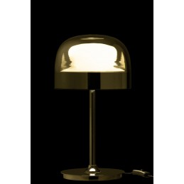 Elegante Moderne Tischlampe aus Glas silber (24x24x44