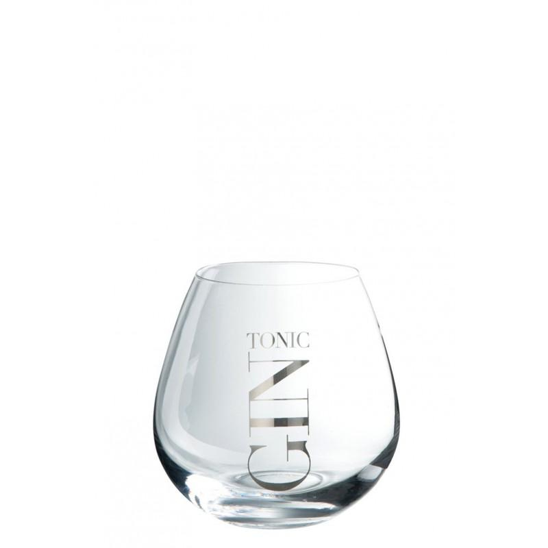 Ginglas Gin Tonic mit Aufdruck transparent/silber (10