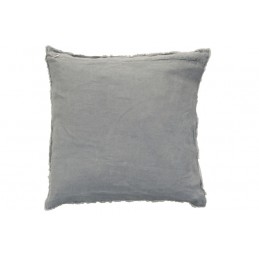 Einfarbiges Kissen Leinen grau/blau (45x45cm)