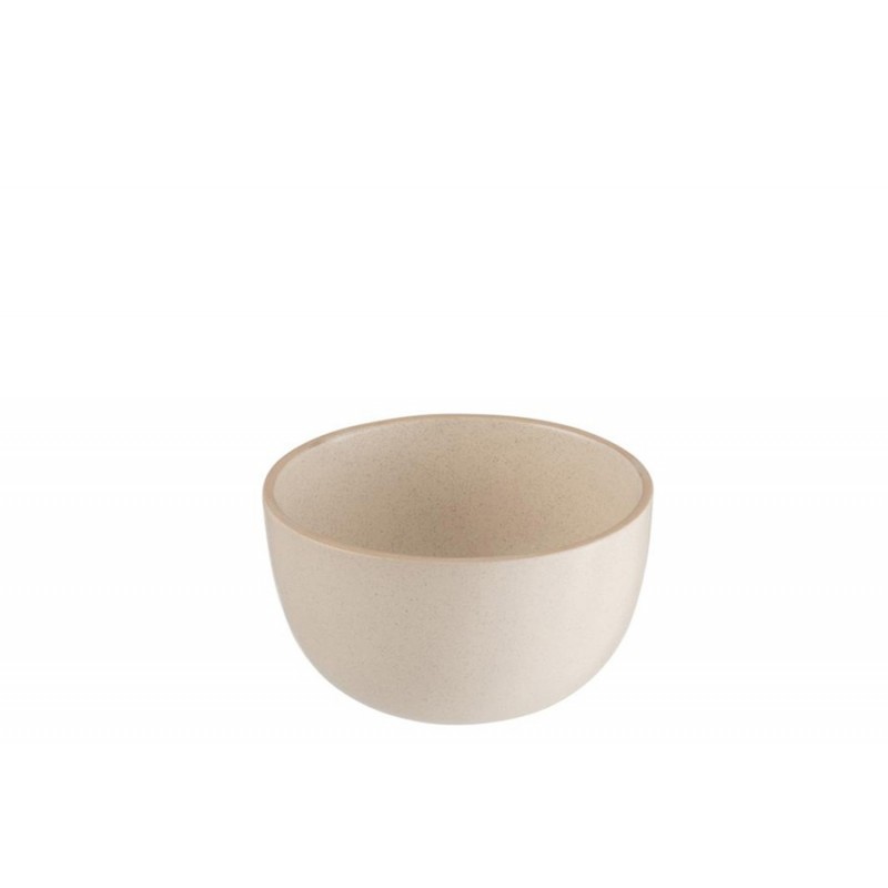 Schüssel Müslischale Keramik creme/beige L (15x15x9cm)