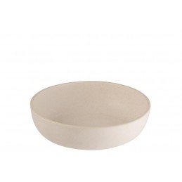 Schale Pastateller Keramik creme/beige (23x23x7cm)
