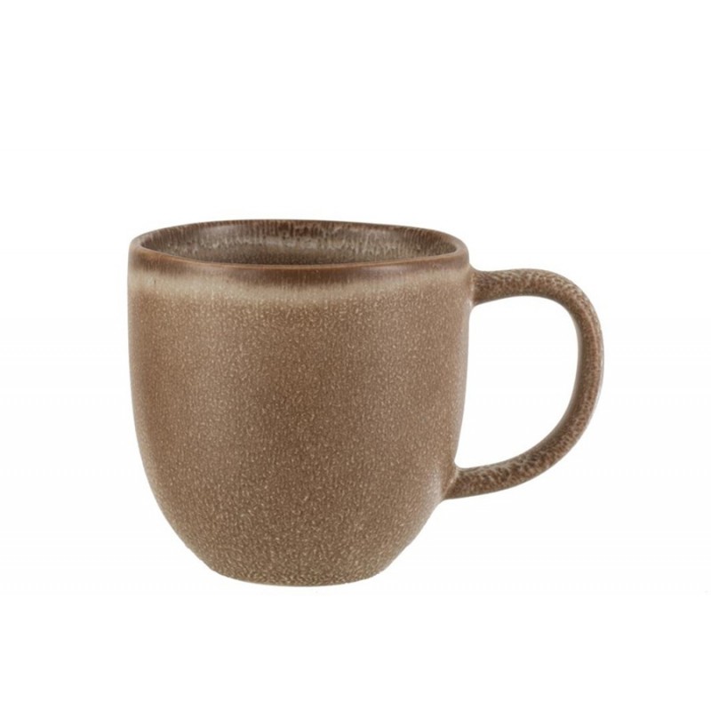Tasse Kaffeetasse Teetasse Keramik cognac/braun (12