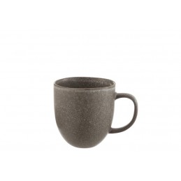 Tasse Kaffeetasse Teetasse Keramik braun/grau (12