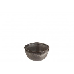 Schüssel Müslischale Keramik braun/grau S (12x12x6cm)