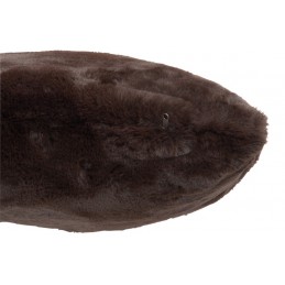 Einfarbiges Kissen Kuschelkissen dunkelbraun (45x45cm)