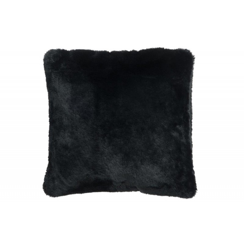 Einfarbiges Kissen Kuschelkissen schwarz (45x45cm)