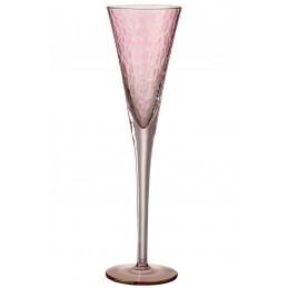 Champagnerglas Sektglas transparent rose Schimmer (7