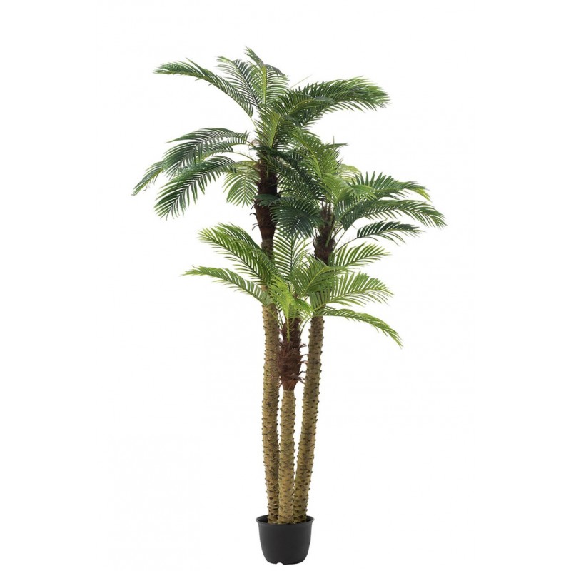 Riesengroße wunderschöne Palme Kunstpflanze grün (175x180x300cm)