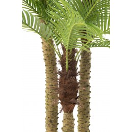 Riesengroße wunderschöne Palme Kunstpflanze grün (175x180x300cm)