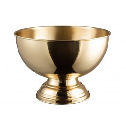 Elegante glänzende Champagnerschale Sektschale gold (38x38x25
