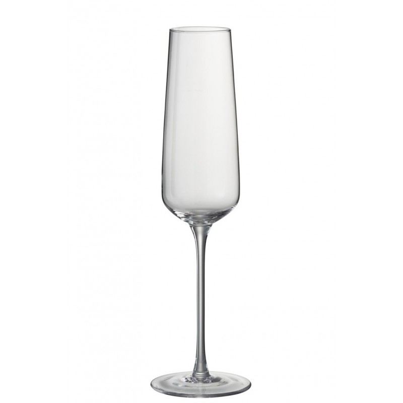 Schlichtes Champagnerglas Sektglas transparent (6x6x27cm)