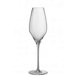 Schlichtes Champagnerglas Sektglas transparent (7x7x26cm)