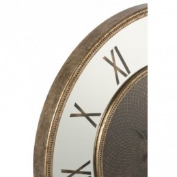 Uhr Römische Ziffer Spiegel Mdf antik gold L