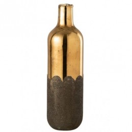 Vase Nevada Flasche Glas Gold