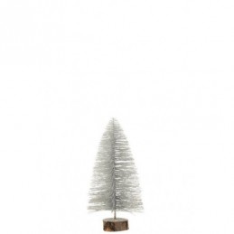 Weihnachtsbaum Dekorativ Plastik Glänzend Silber Small