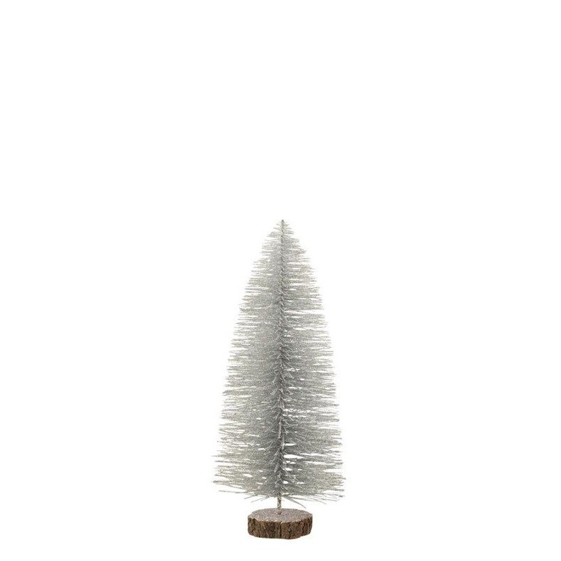 Weihnachtsbaum Dekorativ Plastik Glänzend Silber Medium