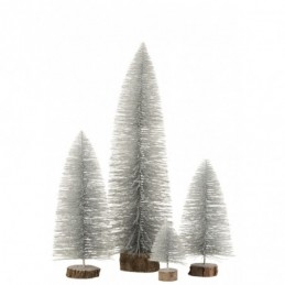 Weihnachtsbaum Dekorativ Plastik Glänzend Silber Large