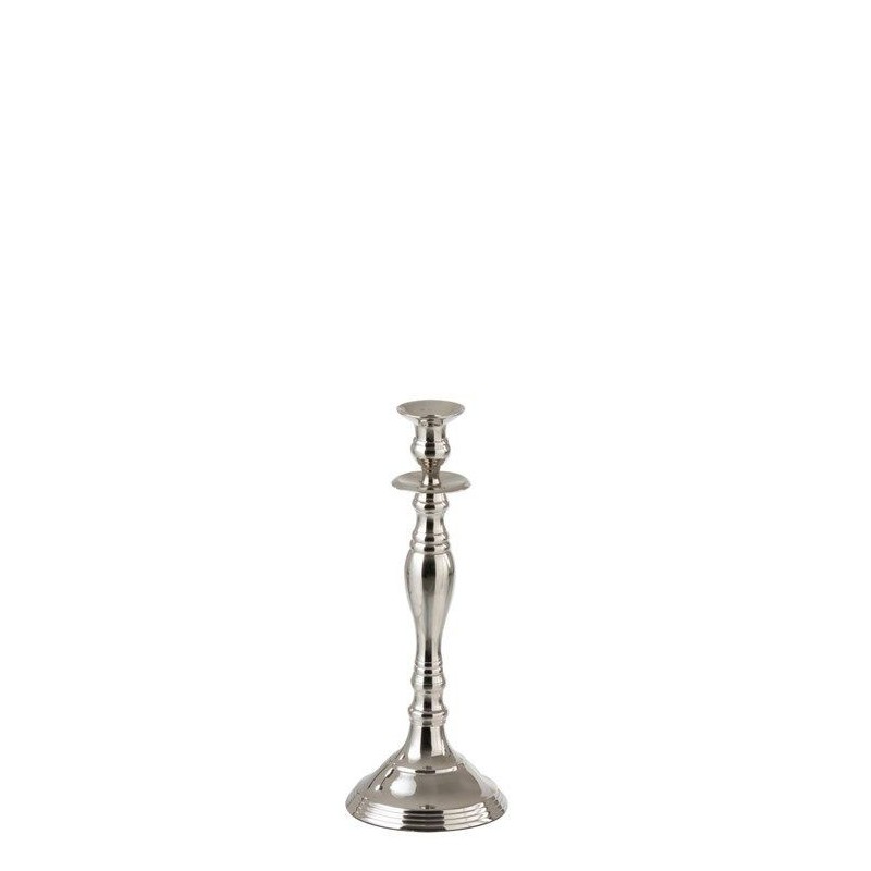 Candleholder Classic Aluminium Silver Small