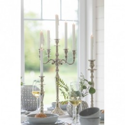 Candleholder Classic Aluminium Silver Small