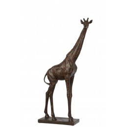 Dekofigur Afrika Giraffe braun M (33x15x73cm)