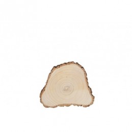 Holzdekoplatte unregelmäßige Paulownia Rinde naturell S
